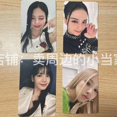 BLACKPINK小卡 粉墨同款周邊 打歌卡 shut down 人氣歌謠錄制卡 同款卡 自製 金智妮 樸彩英 金智秀, born pink 一套四張