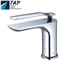 《TAP》台灣製造 TAP-100575 髮絲槍黑面盆龍頭 單孔臉盆水龍頭 日本陶瓷閥芯 按壓式落水頭, 1個, TAP-100538(鉻色)
