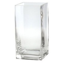 사각 유리 화병 10x10x20cm 감성화병 유리꽃병