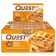 QUEST NUTRITION 蛋白棒 60g, 1個, 楓華夫餅, 12件