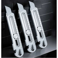 바이샌드 6in1 멀티 올스틸 커터칼, 1개, 실버