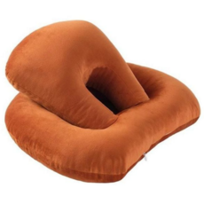 낮잠 베개 다용도 목지지 사무실 수면 베개 푹신한 경추 세탁 팔꿈치 책상용 휴대용 문어 쿠션, 블루