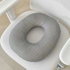 앙플러스 기능성 메쉬 치질 도넛 방석, 1개, 그레이