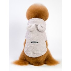 애완동물 옷 사랑의 털옷 도파민 개털옷 입다 머리 보미 테디파 투견 옷, 회색, 1개