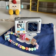 카메라 옛날카메라 빈티지 감성 미니 복고 레트로, D. C40 화이트  HD 듀얼 스크린  듀얼, A., B. 패키지 하나