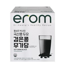 [이롬] 황성주 검은콩 무가당 두유, 190ml, 32개