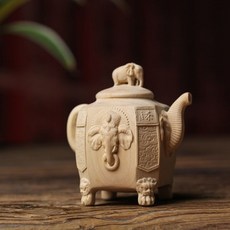 黃楊木 大象茶壺, 如圖所示, 1個