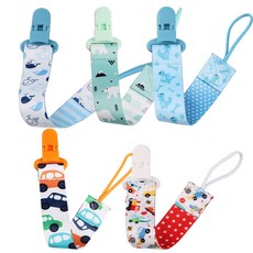 BUZOO 젖꼭지 걸이끈 장난감 집게 걸이끈, 5개, 스타일B