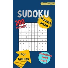 Sudoku for Adults: 200 Medium & Hard Puzzles: 9x9 and 16x16 Sudoku | Pocket Size 5x8 | Brain Games