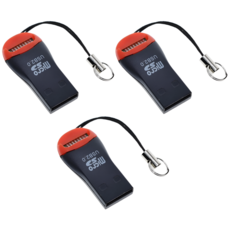 미니 마이크로 SD 카드 리더기 USB 2.0, 리더기(T699), 3개