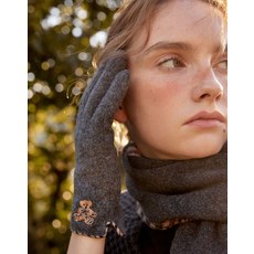 닥스 DAKS WOMENS ACCESSORIES [여성장갑]그레이 울 닥스베어 자수 스마트폰터치 장갑 DCGV5F902G2DCGV5F902G2 102202