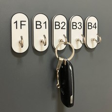 체크파킹 현관문 자석 차키걸이 주차위치 표시기 자동차 키홀더, 1개, 2F