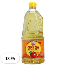 오뚜기 2배 사과식초, 1.5L, 13개
