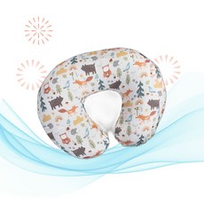 Boppy 바피 모유 수유 가리개 베개 커버 스파이스 우드랜드 면 혼방 오리지널 서포트에 적합 수유 젖병 유대감 형성 커버만 별도 판매 M8