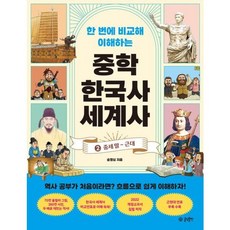 [글담출판] 한 번에 비교해 이해하는 중학 한국사 세계사 2: 중세 말 ~ 근대 [따뜻한책방]
