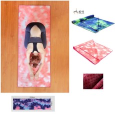 瑜珈鋪墊/瑜珈毯 (附收納袋/吸汗), 藍色, 1個