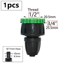 3/8 8MM 정원 물 4/7 플러그 물방울 호스 파이프 티 분배기 8/11 피팅 커넥터 시스템 엘보 엔드 관개 감속기 3/5MM, W