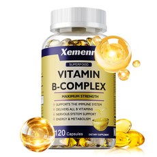 Xemenry 維他命B群 最高強度 能量與新陳代謝, 120組