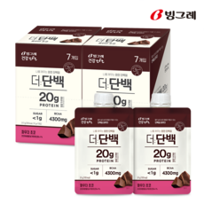 빙그레 더단백 파우더 단백질 쉐이크 14개, 217g, 2개