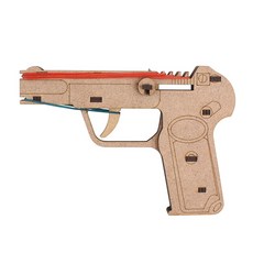 영공방 DIY 나무 모형 조립키트 안중근 의사의 장난감 고무줄 총 CM878, 혼합색상, 1피스, 1개