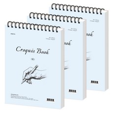 페이퍼릿 크로키북, B5, 3개