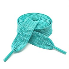 두꺼운 플랫 1.9 cm(3/4 인치) 와이드 신발끈 단색 스트링 모든 신발 유형 스니커즈 신발끈 라임. One Size