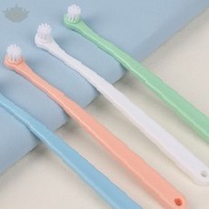 반려동물 구강관리 초극세모 칫솔 치아세정 치석방지 입냄새제거 애완동물 위생용품, 1개, 그린