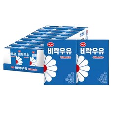 (1+1) 비락 우유 클래식 200ml 24개 2Set, 48개