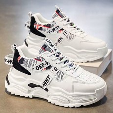 TOPMOX 2026 남성 스트릿패션 키높이 방수 운동화 레터링 디테일 편안한 착용감 트렌디 운동화