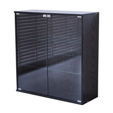 Akira MIT加大款80x40公分多功能展示櫃BO113 模型櫃 公仔櫃 玻璃展示櫃, 黑色