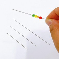 흐뭇마켓 비즈 비딩 배 바늘 고리 손 자수 바느질 공예 악세사리 액세서리 재료 부자재 공구 도구