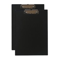 나리아오피스 서류 문서 컬러 클립보드 A4, 2개, 블랙