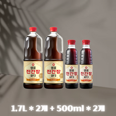 샘표 샘표 진간장 금F3 1.7L 6개+500ml 6개 1박스 간장기획상품, 2개