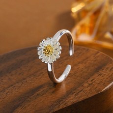 [목마켓]아침햇살 데이지 오픈링 반지