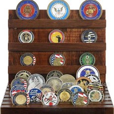 코인거치대 원목 메달 보관함 뱃지 장식장 기념 동전 진열대, 1개, 상세페이지 참고