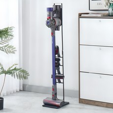 다이슨 무선 청소기 받침대 스탠드 거치대 전용 V6 V7 V8 V10 V11 V12 V15 전기종 호환 가능 다용도, 블랙 1개