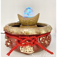 Sweet Heart 田芯開運精選 MIT鶯歌陶瓷流水盆：日進斗金、招財進寶、時來運轉 (大福袋底座), 鶯歌 圖示