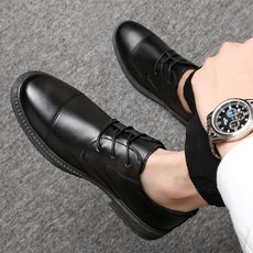 ANYOU 남자 편안한 키높이 무광 구두 캐주얼화