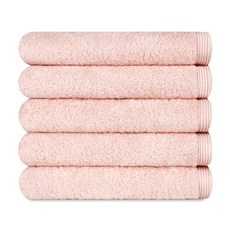 송월 몬테스 40수 500g 바스타월, 5개, 라이트핑크