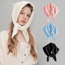 겨 커치프 반다나 헤어밴드 코티지코어 헤어스카프 머리 악세사리 두건 삼각니트스카프 빈티지