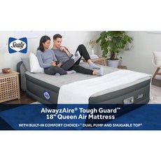 席依麗 Sealy AlwayszAire® 18吋 Queen 充氣床 內建雙幫浦與Snuggle Top®