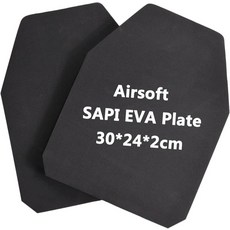 하이세이드 전술 폼 SAPI 플레이트 경량 이너 라이너 견고한 더미 조끼 캐리어에 적합한 충격 흡수 EVA 패드, 4Pcs EVA Foam