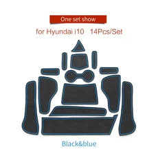 SMABEE 미끄럼 방지 게이트 슬롯 컵 매트 문짝 그루브 패드 내부 액세서리 미끄럼 방지 매트 코스터 현, 04 21i10-L BLUE