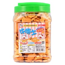 Petroyal 犬用健康點心 台灣製 牛博士造型餅 500G/桶 - 寵物狗零食, 1個