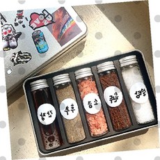 캠핑 조미료통 세트 야외 조리 양념 보관함 휴대용 소스통 주방용품, 1개, 캠핑양념통세트