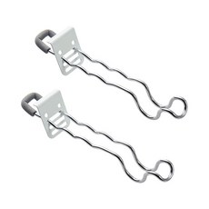 日本COMOLIFE室內窗框門框延伸架2入組GA-0218053 適用於曬衣桿晾衣竿 荷重6kg 小房間宿舍套房掛衣服。, 灰銀