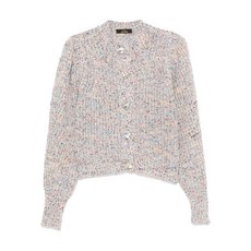 트윈셋 퍼프 소매 스페클 가디건