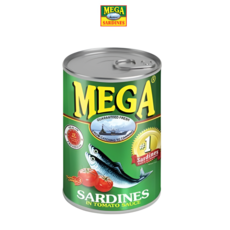 [PERA PLUS] MEGA SARDINES in tomato sauce green 필리핀 메가 생선 통조림 그린, 1개, 155g