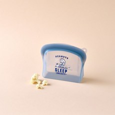 락앤락x피너츠 스누피 프리미엄 실리콘 지퍼백 600ml, 지퍼백 2.0L(그린)