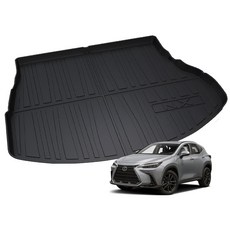 렉서스 NX350h NX450h 2세대 하이브리드 트렁크 매트 카본 논슬립 (호환), 렉서스 NX450h 2세대, 블랙, NX350h/450h
